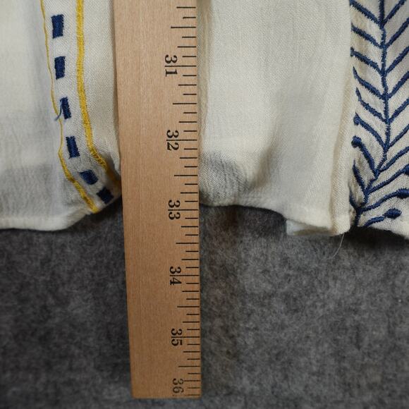 Alice Olivia Dress Womens 4 Jolene Drop Waist Mini Embroidered Boho V-Neck - Picture 9 of 10